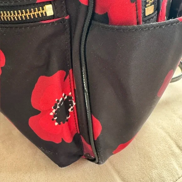 Kate Spade Wilson Road Poppy backpack larger size - needs TLC - Picture 5 of 16
